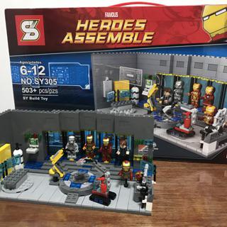 lego iron man laboratory sy305