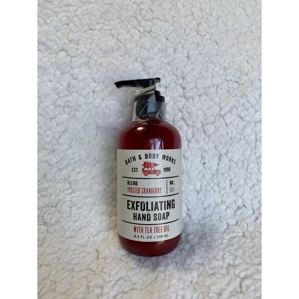 Bath & Body Works Exfoliating Hand Soap Frosted Cranberry Shopee