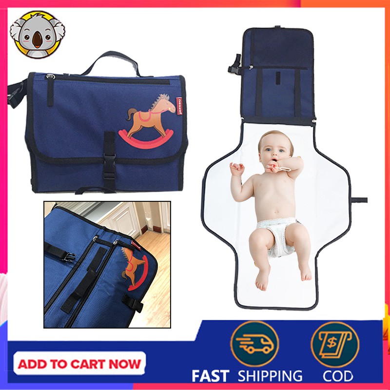 portable changing mat with storage
