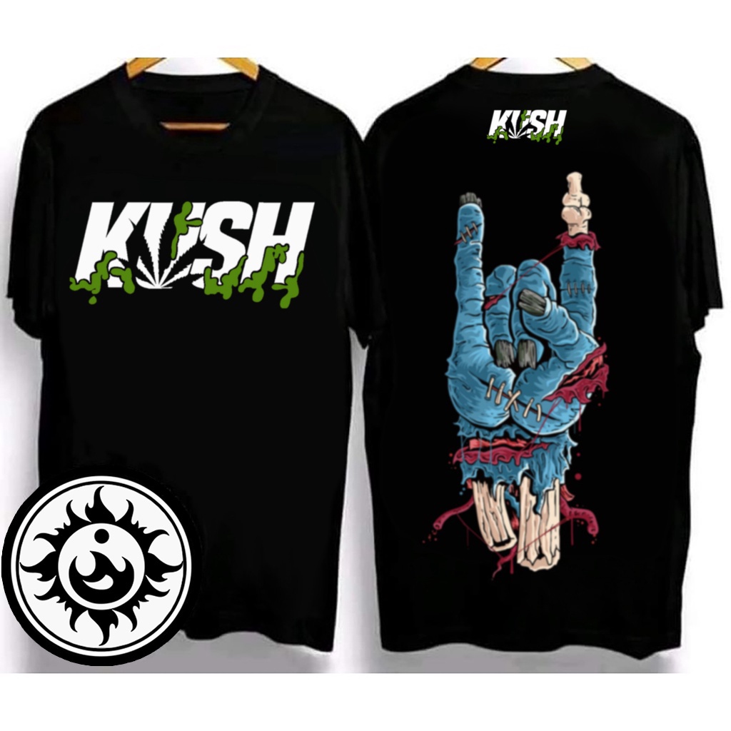 2022 NEW KUSH HAND COLORED FRONT DESIGN -HAND Cotton Oversized Loose Clothing T-Shirt For Men