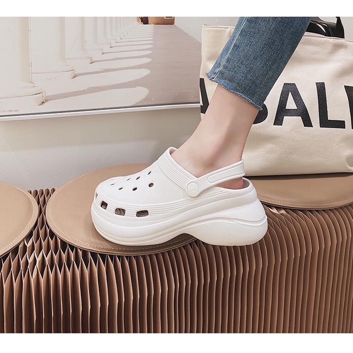 Eva Material Colorful High Girl Crocs Lightweight Female Beach Women For Shoes Slippers Sandals