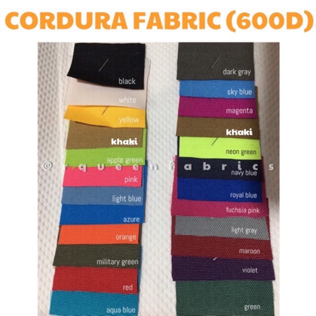Cordura Waterproof Fabric 60width(non coating) Shopee Philippines
