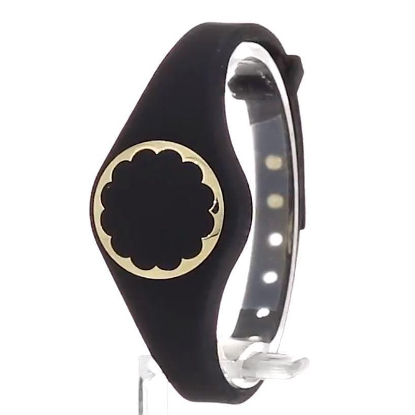 KATE SPADE Scallop Activity Tracker Rubber Strap- BLACK/GOLD | Shopee  Philippines