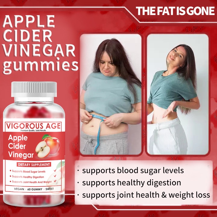 Apple Cider Vinegar Gummies Whitening Weight Loss Boosting Lmmunity