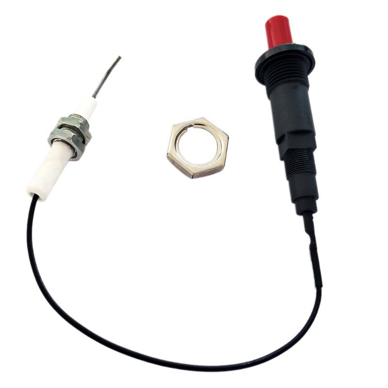 Pcf* Piezo Spark Ignition Set With Cable 30cm Push Button Grill Stove 