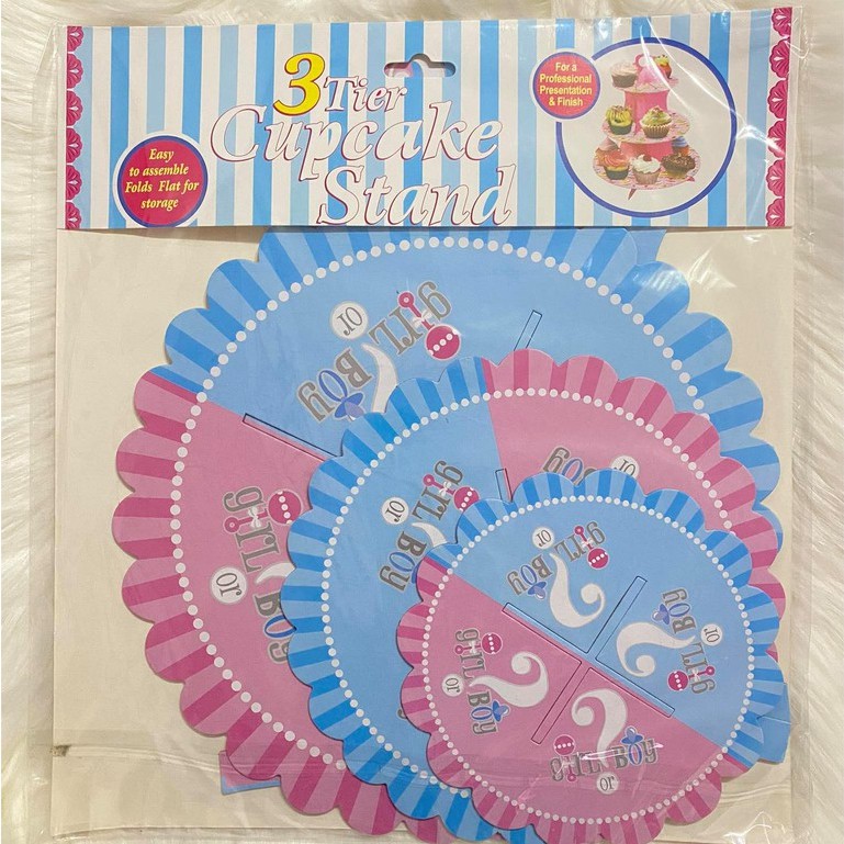 Gender Reveal Cupcake Stand Shopee Philippines
