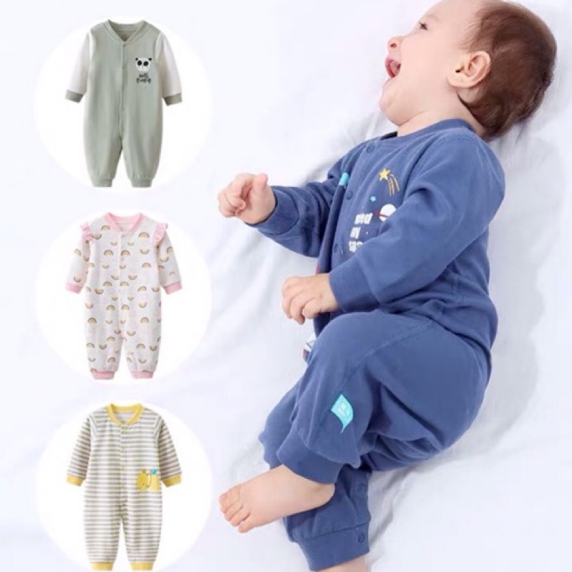 ZW PH newborn baby frogsuit without/with foot play sleep bodysuits sold