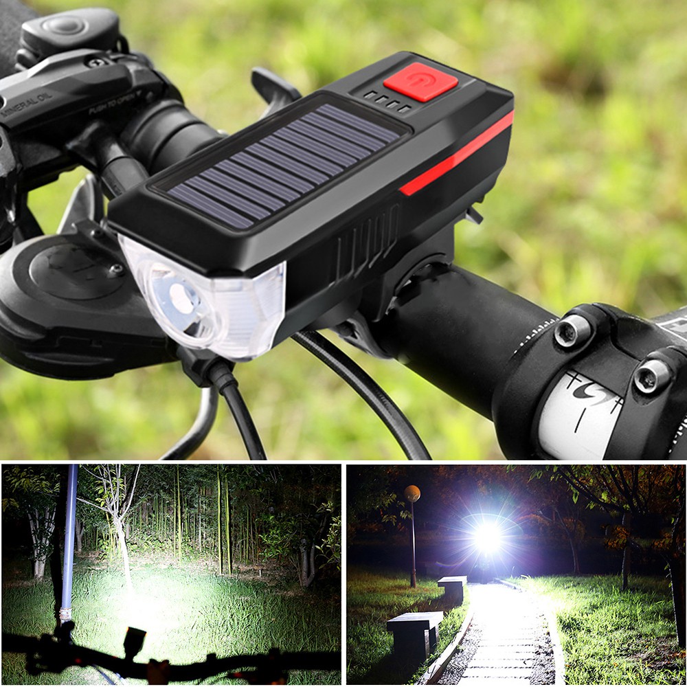 solar usb bicycle light