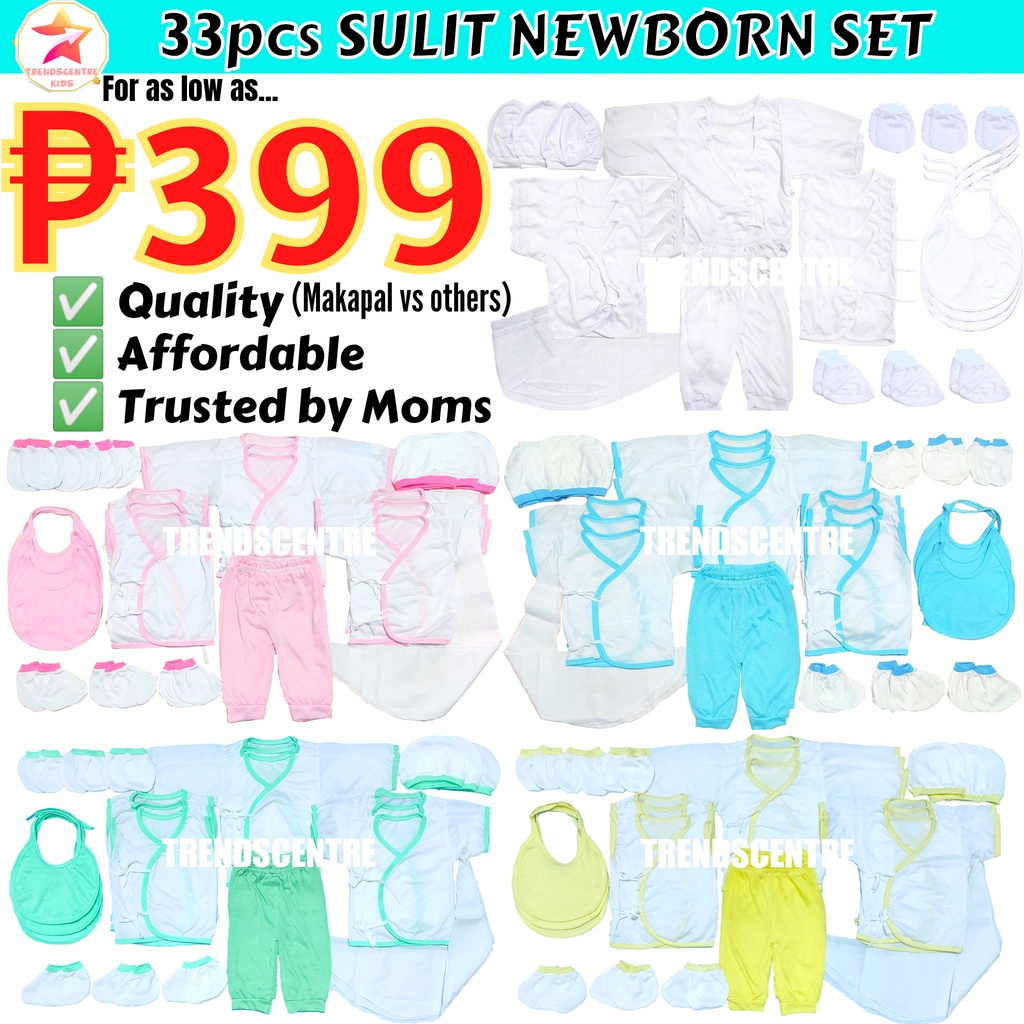 33 PCS SULIT New born Baby Clothes Set‼️ Affordable Newborn Infants
