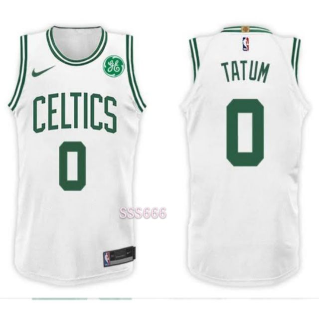 jayson tatum white celtics jersey