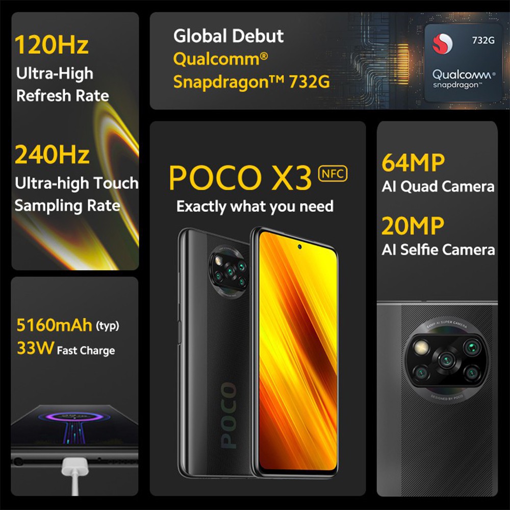 Смартфон Xiaomi poco x3 6/128gb