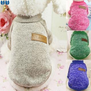 Classic Warm Dog Clothes Puppy Pet Cat Clothes Sweater Jacket Coat Winter Fashion Soft For Small Dogs XS-2XL