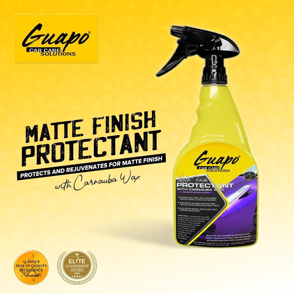Guapo Matte Finish Protectant 300ml / Matte Wax with Carnauba Wax 300 ml Shopee Philippines