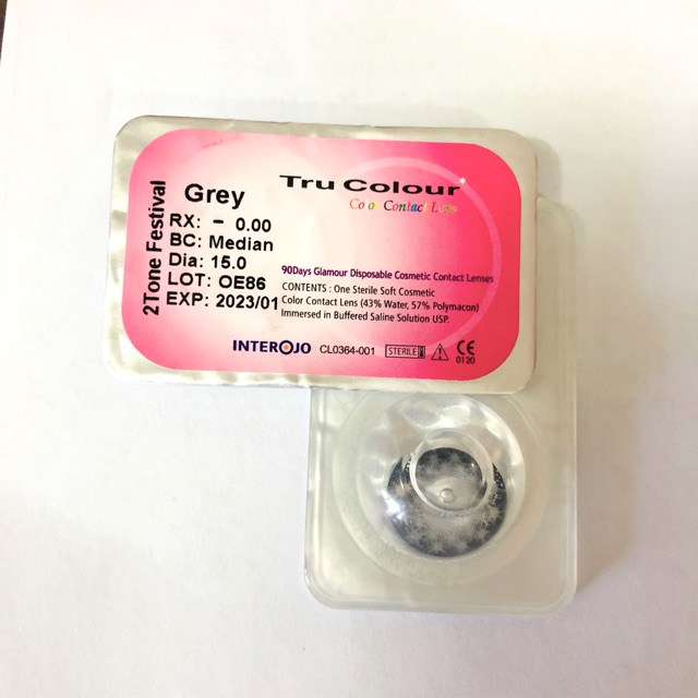 GREY Trucolour Contact Lens NO GRADE Shopee Philippines