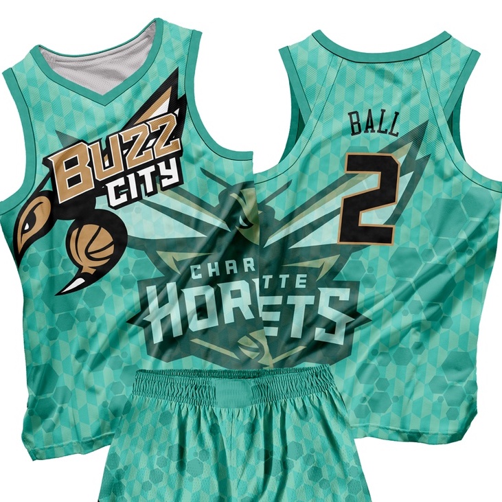 BUZZ CITY BALL 2 BASKETBALL JERSEY FREE CUSTOMIZE NAME AD