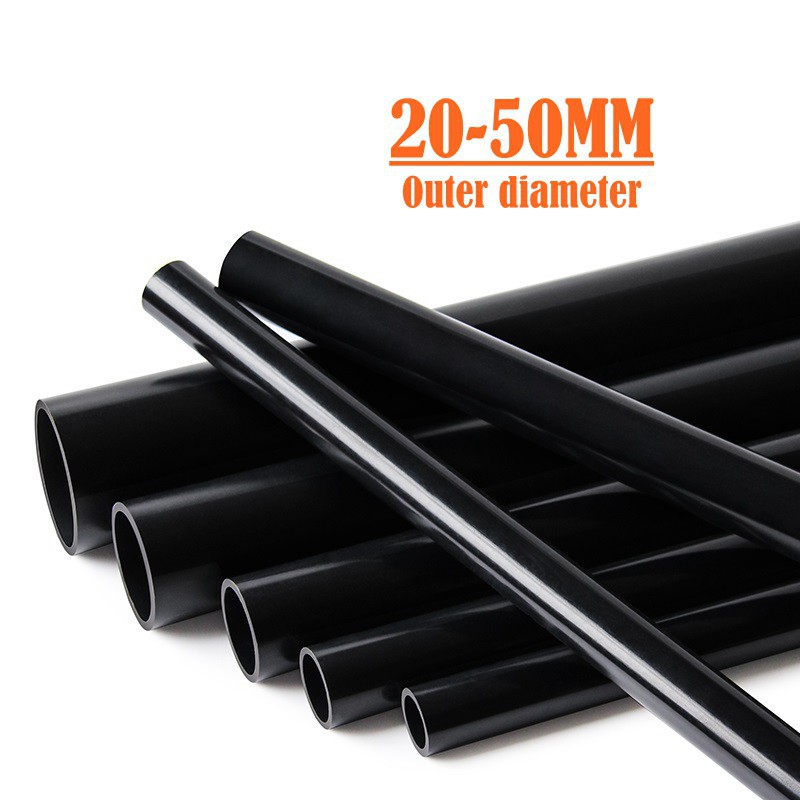 50cm Length 20-50mm PVC Pipe black color Tube For Fish Tank Aquarium Supplies Garden irrigation Pipe Connector #1