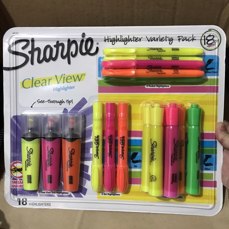 Sharpie Highlighter Variety Pack (18 markers) Shopee Philippines