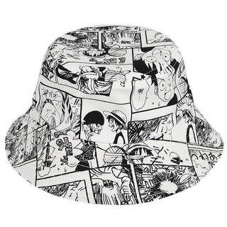 Anime One Piece Fisherman Hat Luffy Print Bucket Hat Sunscreen Sun Hat 265
