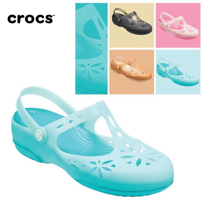 ice blue crocs size 6