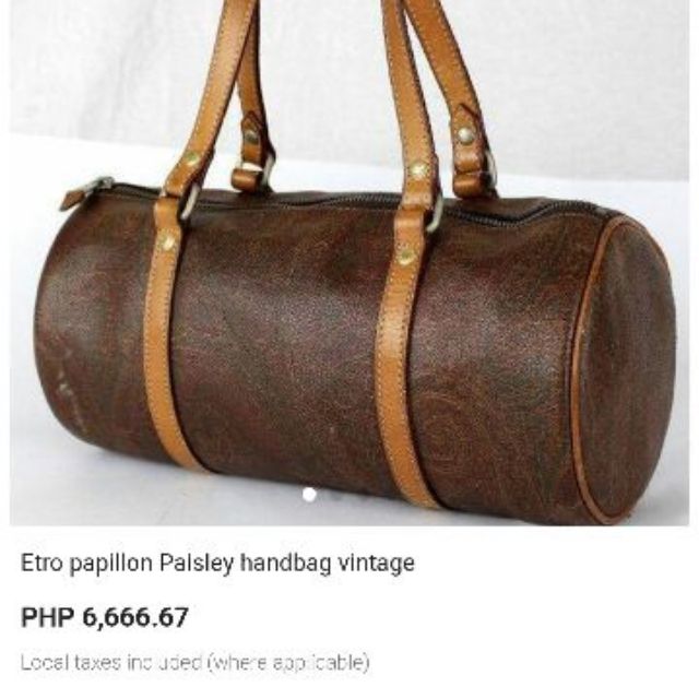 Etro Authentic Vintage Papillon Bag.