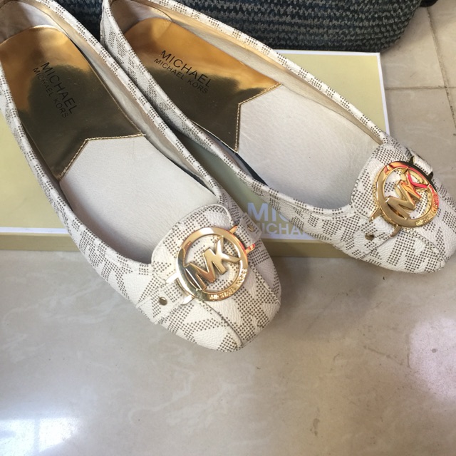 silver mk shoes