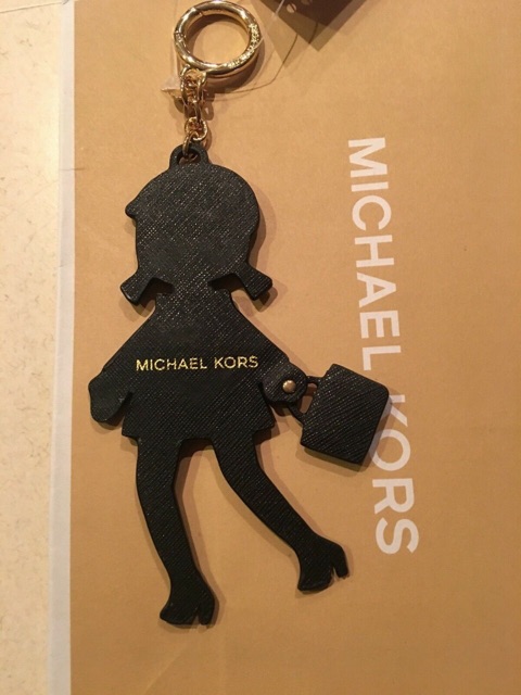 MICHAEL KORS Leather Key Charms MK GIRL keychain | Shopee Philippines