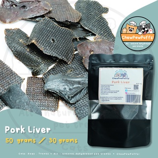 All Natural Dehydrated Pork Liver cat and dog treats