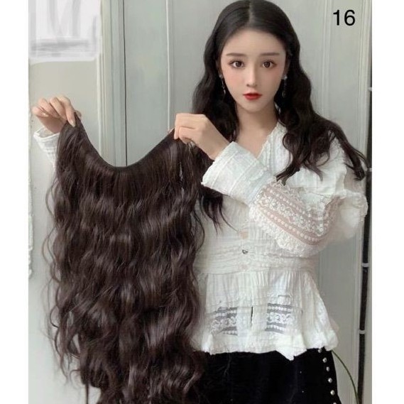 Yoky✨60CM Hair Extensions Wig Clip Big Layer Long Wavy Curly And Straight  Wigs | Shopee Philippines