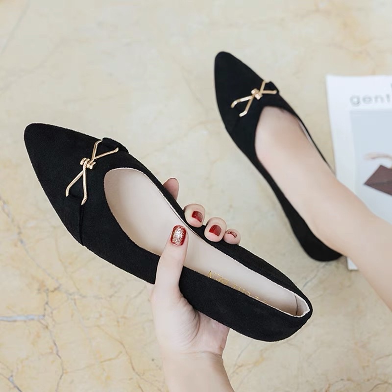 cod/korea dollshoes 3color flat shoes | Shopee Philippines