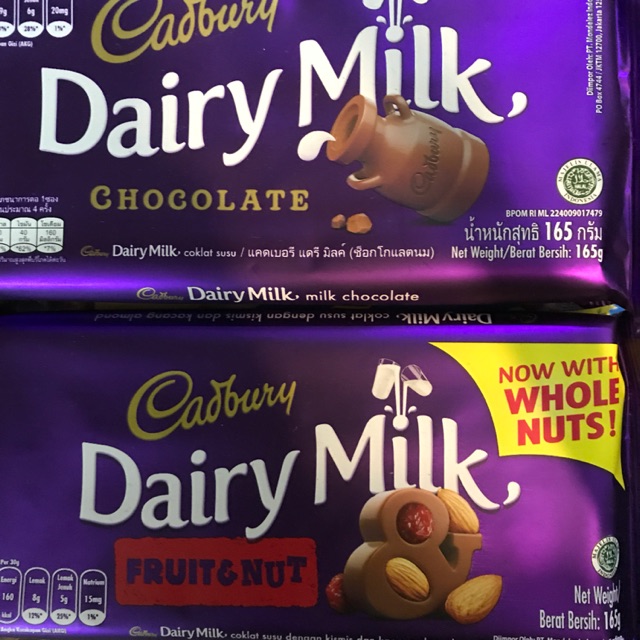 Cadbury Chocolate 165g Shopee Philippines
