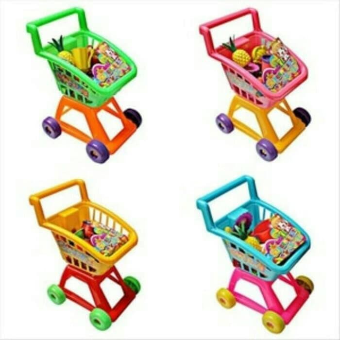 Sg TOYS SM 918 Supermarket Trolley Toy Set Shopping Cart SM918 Shopee
