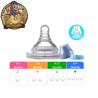 BCW ALG Baby Bottle and Baby pacifier silicone bottle feeding wide nipple replacement BPA free case #1