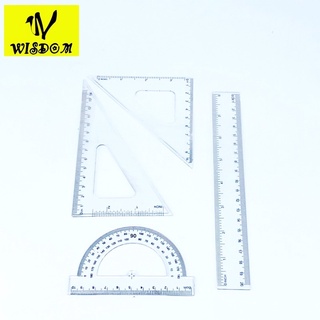 WISDOM 20cm ruler set School supplies #2