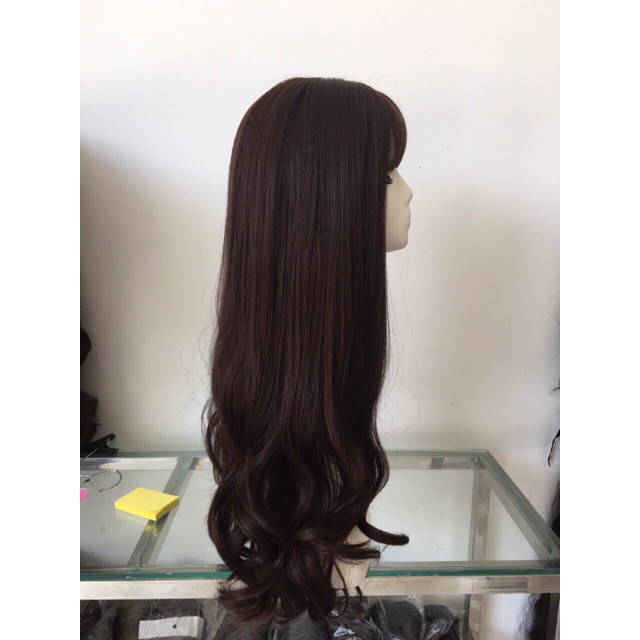 High quality curly full head women’s wig, free net, c2069