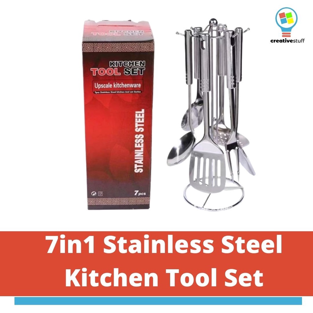 QUALITY 7in1 STAINLESS STEEL KITCHEN TOOL SET/KITCHEN WARE (UTENSILS