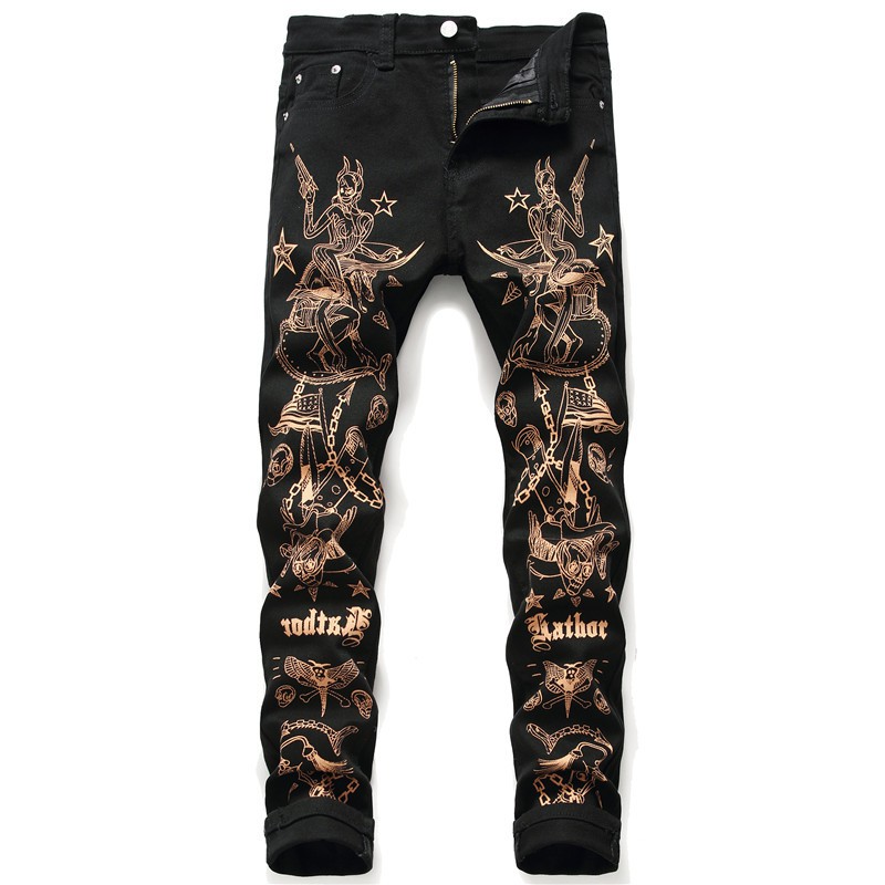 mens jeans black