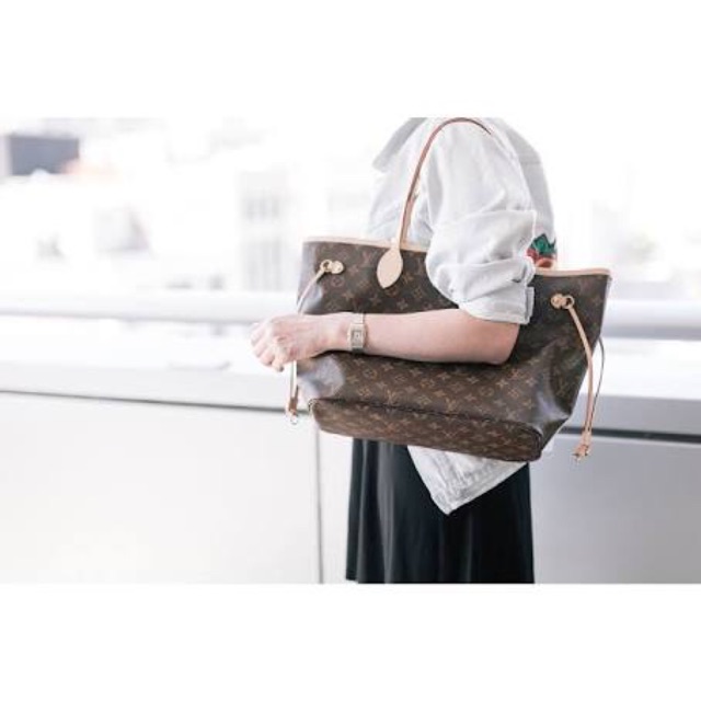 louis vuitton neverfull mm monogram beige