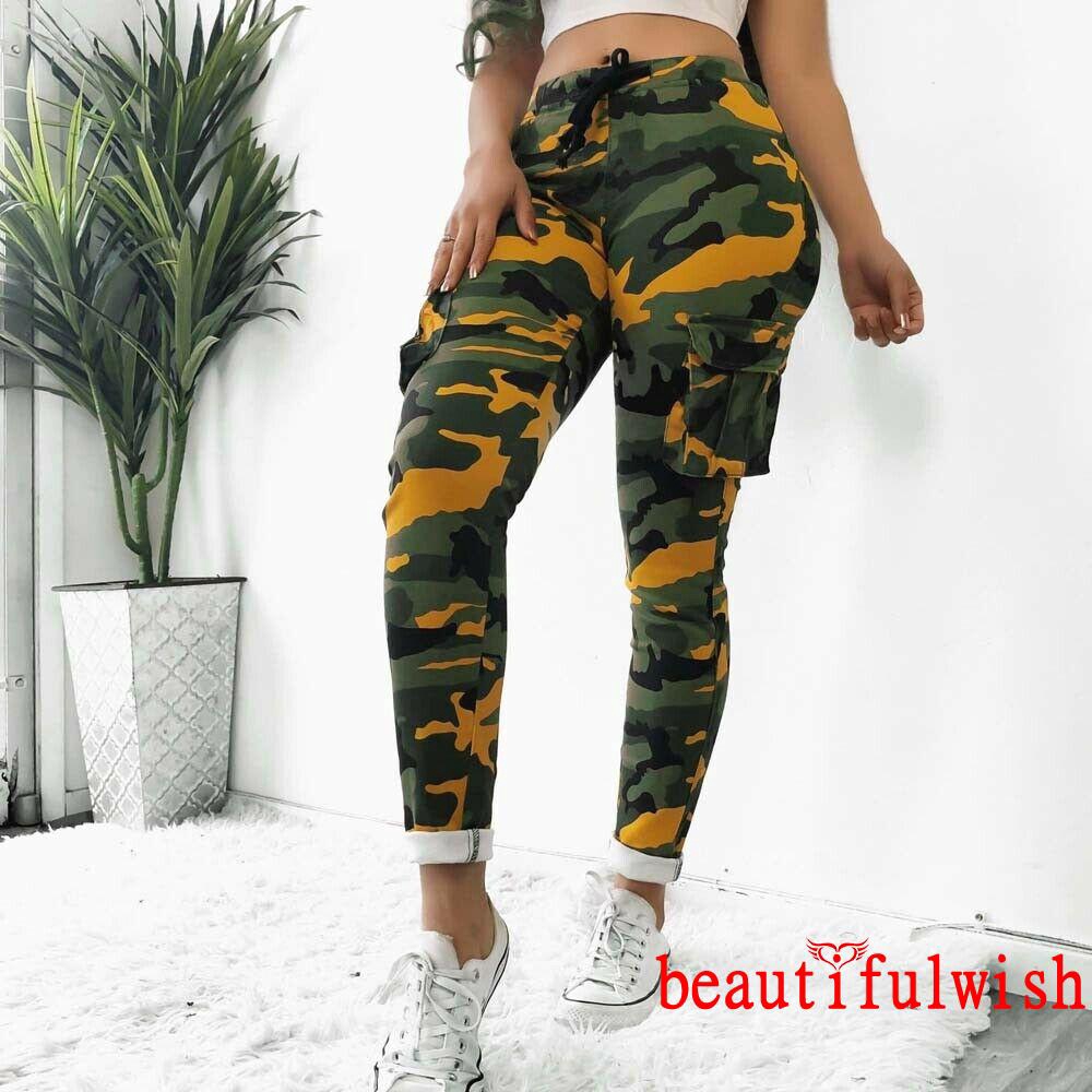 yellow cargo trousers