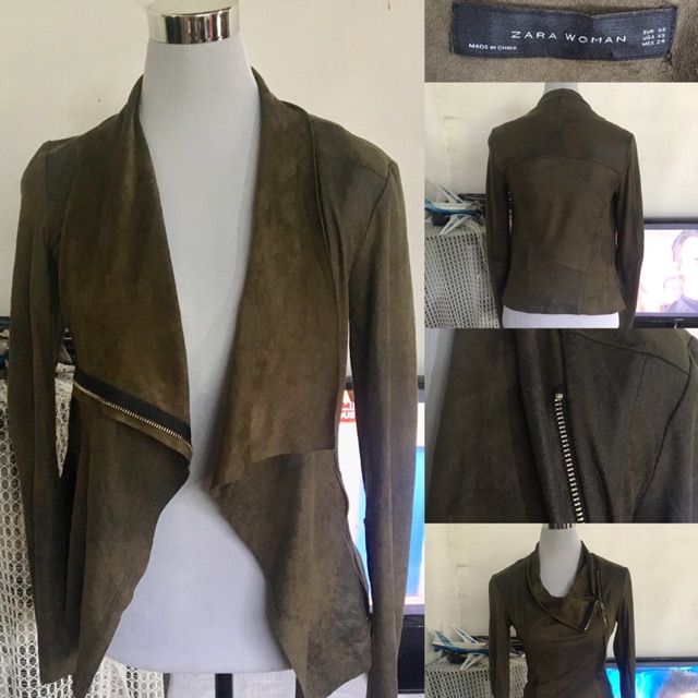 suede jacket zara woman