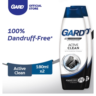 GARD Anti-Dandruff Active Clean Shampoo 180mL Pack of 2