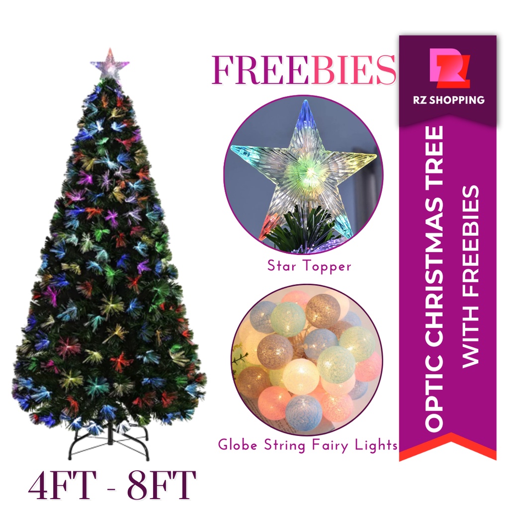 Fiber Optic Christmas Tree With Size Variation And LED Lights