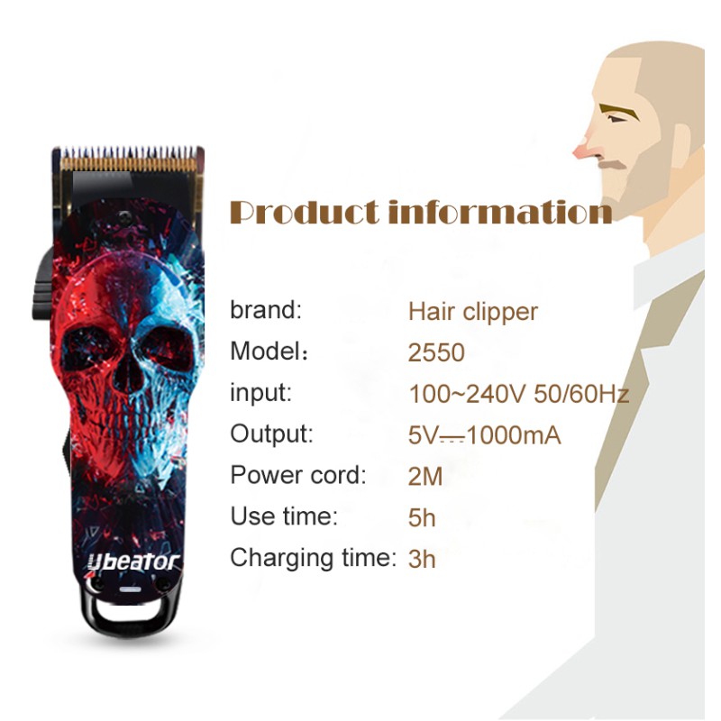 ubeator hair clipper charging time