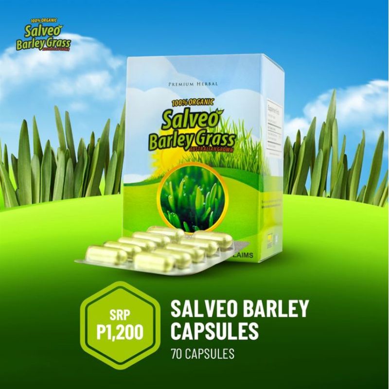 SALVEO BARLEY GRASS PURE ORGANIC 10 CAPSULES