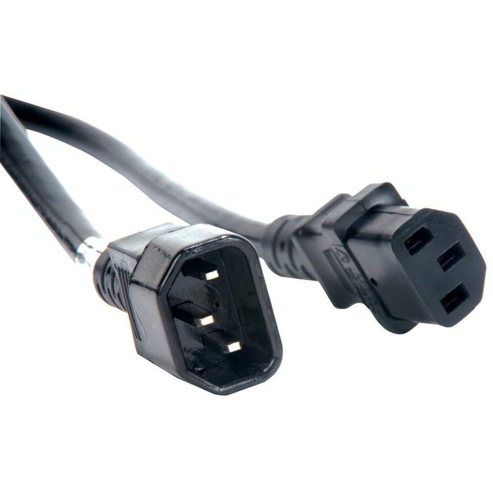 Iec 320 C14 To C13 Extension Cable For Pdu Ups 10a 250v Male Plug To