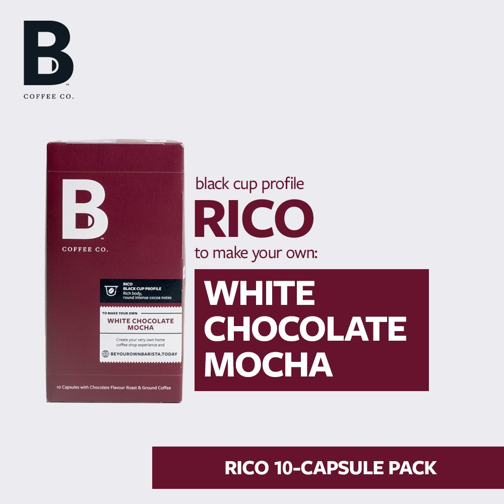 B Coffee Co. Rico White Chocolate Mocha Nespresso Compatible Coffee ...