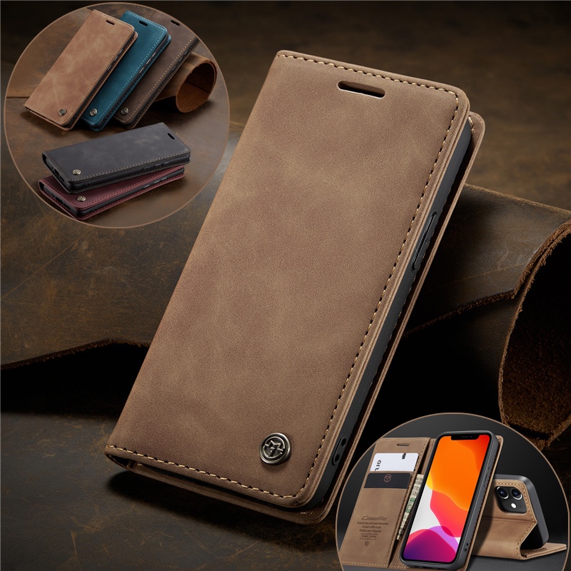 Samsung A73 A23 A13 A33 A53 S22 Plus Ultra M33 M53 CaseMe Flip Leather ...