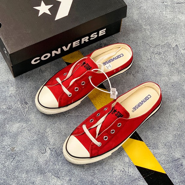 red slip on converse womens