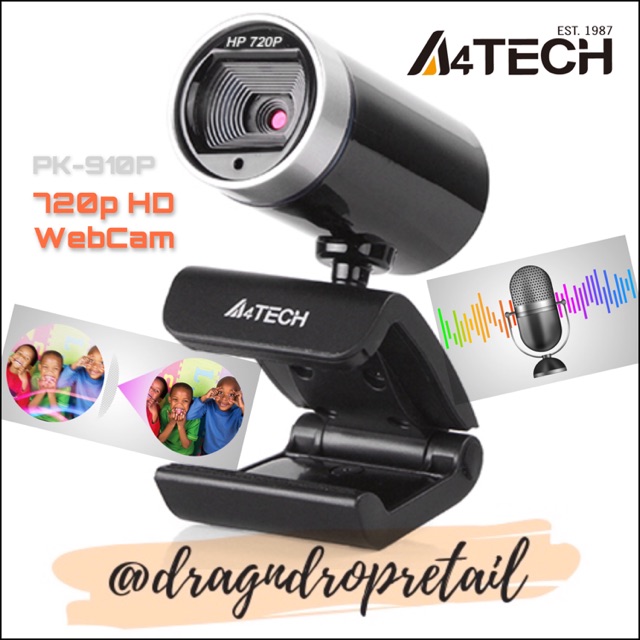 [NEW PACKAGING] A4TECH PK-910P Full HD 720p Webcam with Built-in ...