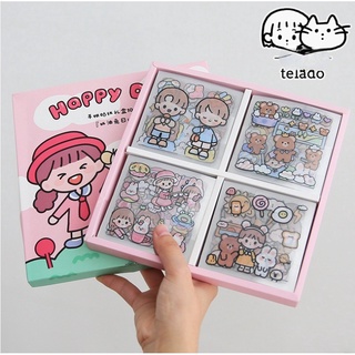 20 sheets Tirado pet sticker cream rabbit diary series girl's heart account material decorative stickers 6 options