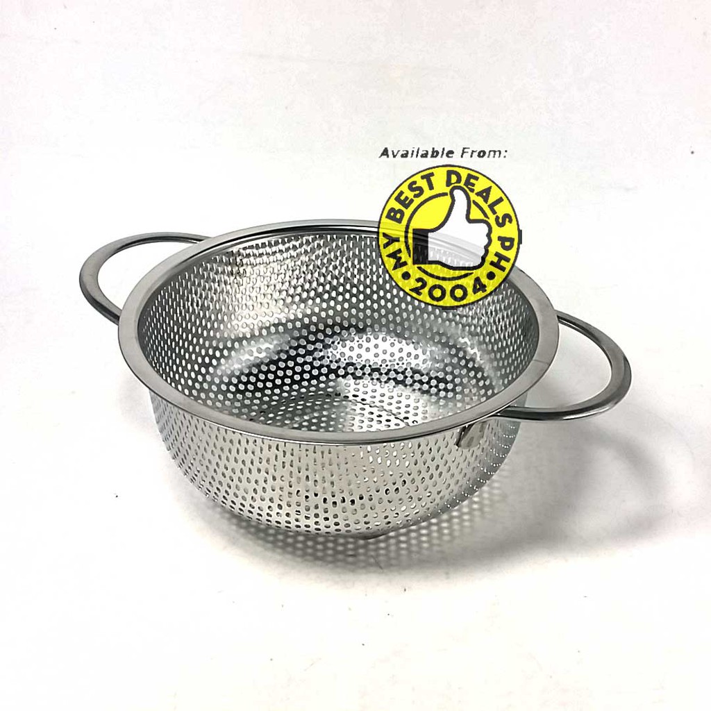 Aluminum Colander Strainer Standard Sizes with Handle and Stand